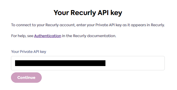 Your Recurly API key